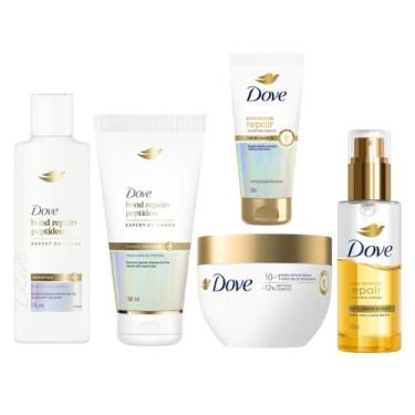 Imagem de Kit Dove Bond Repair Shampoo 175ml + Condicionador 150ml + Máscara + L