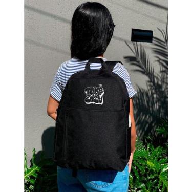 Imagem de Mochila Nylon Bolso Vertical TAKE IT EASY Estampada Personalizada Resi