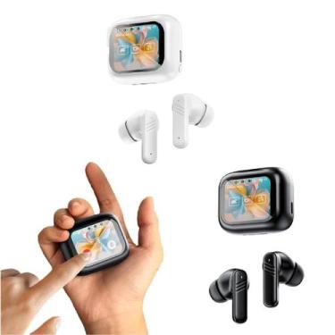 Imagem de Fones de ouvido sem fio ANC com cancelamento ativo de ruído com tela s