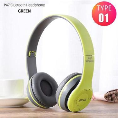 Imagem de Fones de ouvido sem fio P47 Bluetooth 5.0 dobráveis Hifi Stereo - Zhon