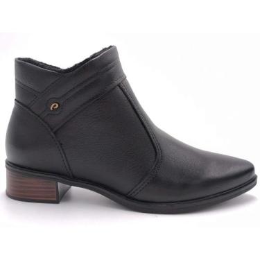 Imagem de Bota Feminina Cano Curto Pegada 282504, Preto, 38
