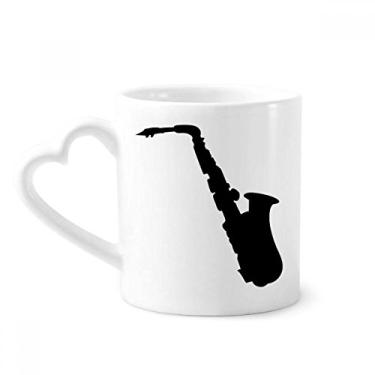 Imagem de Sax Música Clássica Ouvir Caneca Fresca Café Cerâmica Copos Copo Coração Vidro
