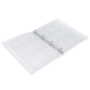 Imagem de Fichário transparente de compras Spree, coleção transparente, livro de armazenamento de crachás, coleção de livros de classificação de fotos para moedas para crachás para fotos (capa + página interna de 9 furos 6 folhas)