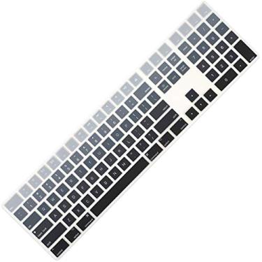 Imagem de Teclado Allinside para teclado Apple Magic, 03 Ombre Gray, Magic Keyboard with Numeric Keypad