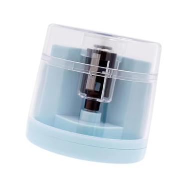 Imagem de IEUDNS Apontador de lápis elétrico cortador de lápis rápido afiar com recipiente apontador de lápis para lápis coloridos para professores adultos, Azul