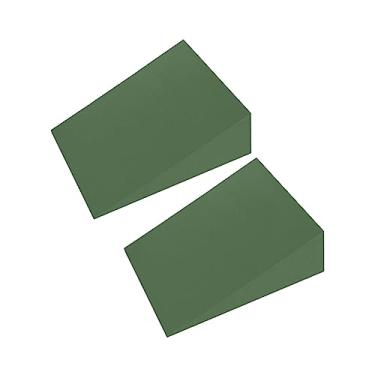 Imagem de Dynwave Blocos de de espuma para yoga 2 peças pranchas inclinadas panturrilha EVA equipamento de treinamento leve elevação de panturrilha para, Verde 12cmx15cmx5cm