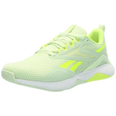 Imagem de Reebok Tênis feminino Nanoflex Trail 2, Astro Lime/Digital Lime/Calçado Branco, 41