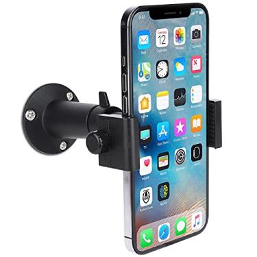 Imagem de iTODOS Suporte de telefone de parede com suporte ajustável de 360 graus para iPhone, Samsung Galaxy, Nexus, HTC, LG Smartphones e GPS Navigator, compatível com 3,5 ~ 6,5 polegadas de largura