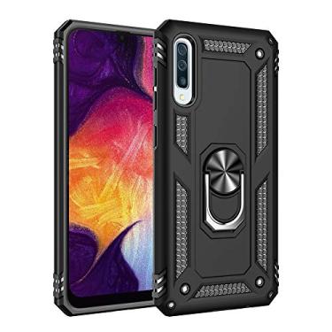 Imagem de Capa Case Magnetica Imã Anti Impacto para Samsung Galaxy A50 (2019) (A505GT) / A50s (2019) / A30s (2019) (Tela 6.4), com Stand e Suporte Anel e Rotação 360, TPU, Samsung Galaxy A50 (2019) (A505GT) / A50s (2019) / A30s (2019) (Tela 6.4) - Preto