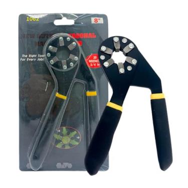 Imagem de Alicate Chave Mágica Ajustável Universal Sextavado Hexagonal Chave de boca Chave Inglesa Parafusos E Porcas Multifuncional Ferramenta 8 Polegadas