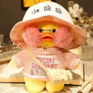Imagem de Lalafanfan Pato de Pelúcia Amarelo 30cm, Brinquedo de Pelúcia, Pato de Pelúcia Kawaii (19)