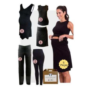 Imagem de Kit Basic Gestante 5 Peças com Legging - Expecting, G