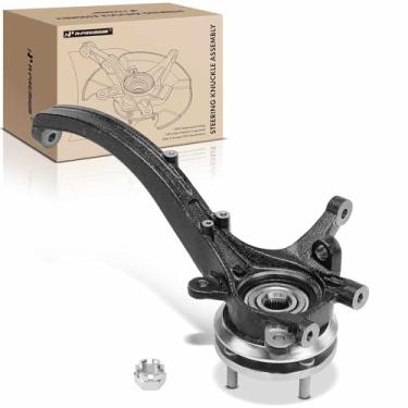 Imagem de A-Premium Substituição do conjunto da junta de direção para Hyundai Sonata 2002-2005 Kia Optima, com rolamento de cubo, proteção contra poeira, aço, dianteiro direito