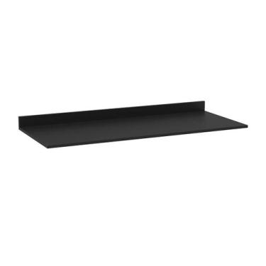Imagem de Tampo para Balcão de Cozinha 120cm MDP Preto Avulso - Maderatto Móveis