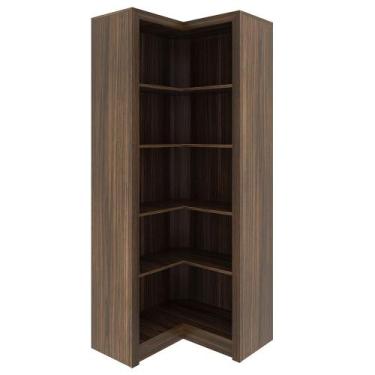 Imagem de Armário Estante de Canto Alto para Escritório Home Office ME4132 MDP N