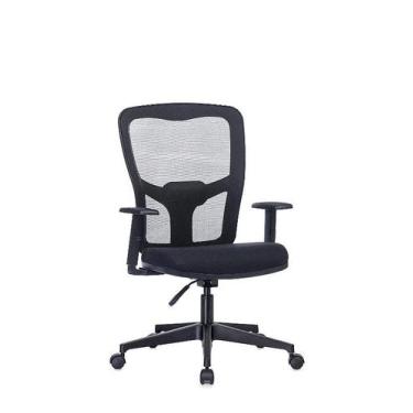 Imagem de Cadeira Ergonômica Strike Flange Diretor Braços Reguláveis - NEGROMONT