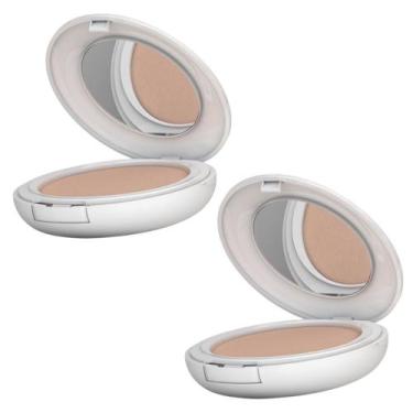 Imagem de Kit 2 Protetor Solar Episol Color Tom 1 Extra Clara FPS 50 Pó Compacto