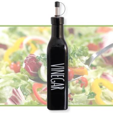 Imagem de Vinagreiro de Vidro Brilhante 290ml Garrafa Bico Dosador Inox - Hauskr