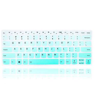 Imagem de MMDW Capa de teclado de silicone inglês para Lenovo Yoga C940 C740 35.6 cm |Yoga C930 930 920 35.3 cm |para Lenovo Flex 14 35.6 cm |Yoga 720 720S 730 33.8 cm |Yoga 730 39.6 cm |Yoga 7200S 730 33.8 cm