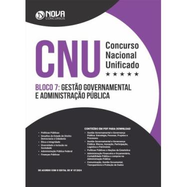 Imagem de Apostila CNU 2024 - Bloco 7 - Gestão Governamental e Administração Púb