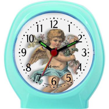Imagem de Relógio Despertador Quartz Anjinho Pequeno Herweg 2640