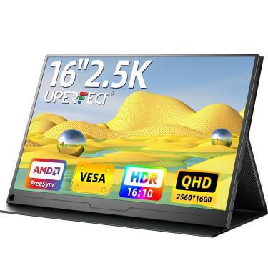Imagem de Monitor portátil uperfect 2.5K de 16 polegadas qhd hdr FreeSync