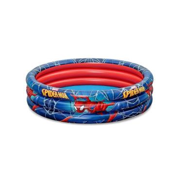 Imagem de Piscina Inflável Infantil 200L 3 Aros Homem Aranha Bestway