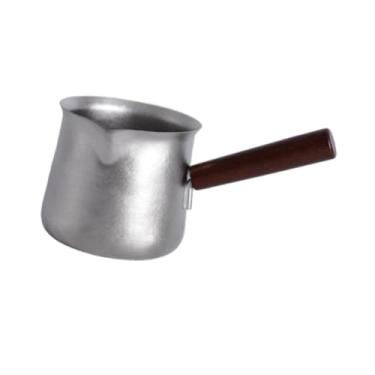 Imagem de IEUDNS Titanium Tea Cup Tea Serving Tea Tea Pitcher, Multryuse, com alça de madeira, jarro de chá de gong fu de