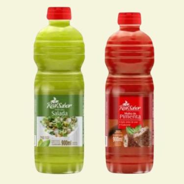 Imagem de Molho De Salada + Molho De Pimenta 900ml Qualidade Produtos Selecionad