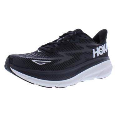 Imagem de HOKA Tênis One Clifton 9 Masculino Tamanho 9, Cor: Preto/Branco
