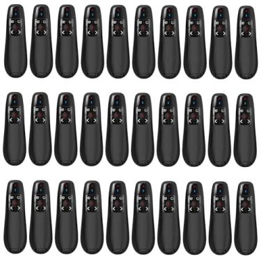 Imagem de Zoxkoy Controle Remoto Sem Fio Para Apresentação Em Powerpoint: Pacote Com 30 Apresentações, Avançador De Slides Ppt Com Ponteiro Vermelho, Plug & Play Via Usb, Alcance De Controle De 30 Metros, Des