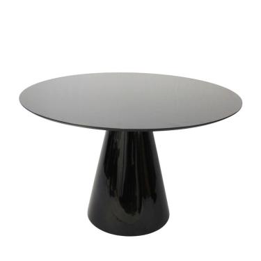 Imagem de Mesa Lateral Cone Laqueado Preto 51cm