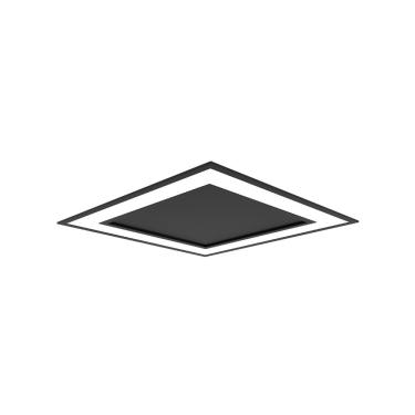 Imagem de Plafon De Embutir Newline Fit Edge Em0121 17w 23cm Bivolt Preto 3000k Luz Amarela