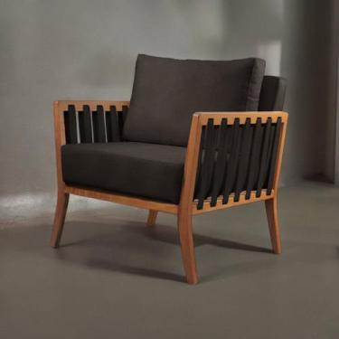 Imagem de Poltrona Decorativa Madeira Maciça Helena - Castellar Móbile