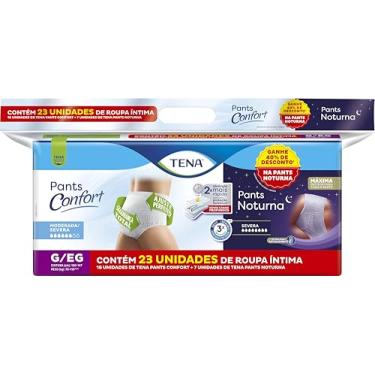 Imagem de Kit Roupa Íntima TENA Pants Confort G/EG 16u + TENA Pants Noturna G/EG 7u