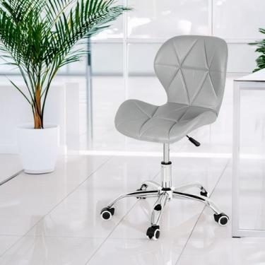 Imagem de Cadeira Slim Vegas Office Estofada com Base Giratória - Dkadi Decor