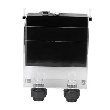 Imagem de Zerodis Caixa de Transbordamento de Tanques de Peixes Acrílicos Sustentáveis ​​com Válvula de Controle e Proteção de Combate, Redução de Ruído, para Entusiastas da Pesca