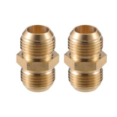 Imagem de VekAuto Conector de lavadora de pressão, adaptador macho M18x1,5 para M18x1,5 conector de mangueira de parafuso de latão universal para lavadora de pressão conexão rápida latão tom cobre acessórios