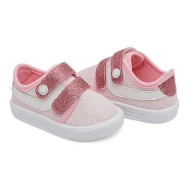 Imagem de Tênis Infantil Menina Anatômico  Pimpolho 16 a 21, Rosa brilhante, 16