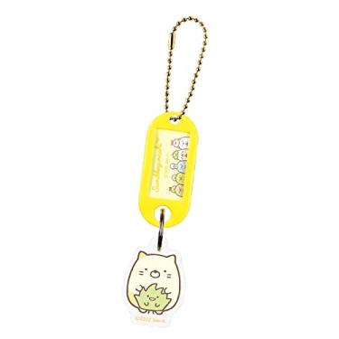 Imagem de ティーズファクトリー(T'S Factory) Chaveiro com etiqueta de nome, H9,8 × W2,7 × D0,3 cm, gato