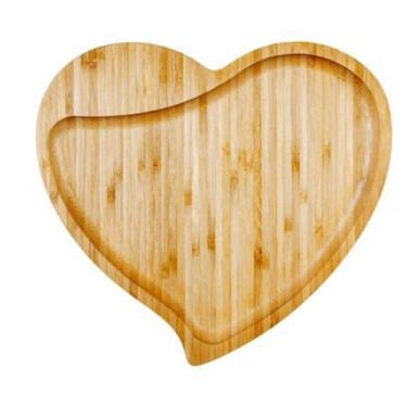 Imagem de Petisqueira em Bambu com Formato Coração - Welf