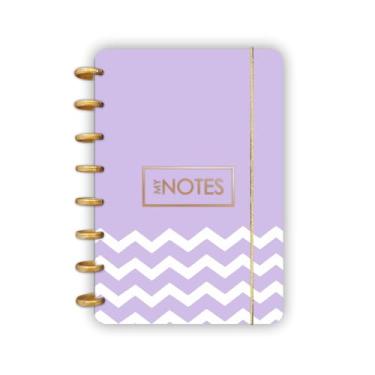 Imagem de Caderno de Disco Flex A5 Zig Zag Lilás cod. 3417 com 80 folhas abyara graf (tipo caderno inteligente)