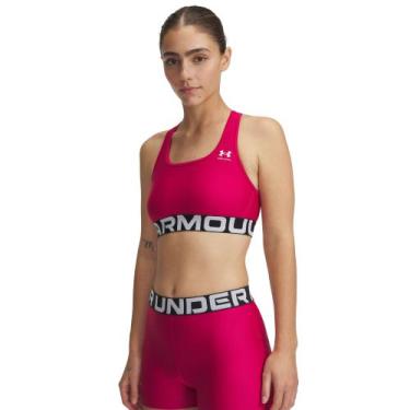 Imagem de Top de Treino Under Armour HeatGear Authentics Mid Feminino, Roxo, P
