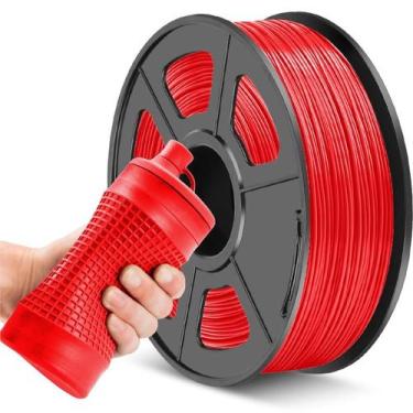 Imagem de Filamento de impressora 3D JAYO TPU 1,75 mm vermelho 1 kg, 95A flexíve