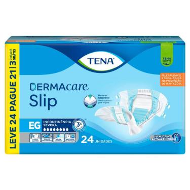 Imagem de Fralda Tena DermaCare Slip Tamanho EG Leve 24 e Pague 21 Unidades Descartáveis