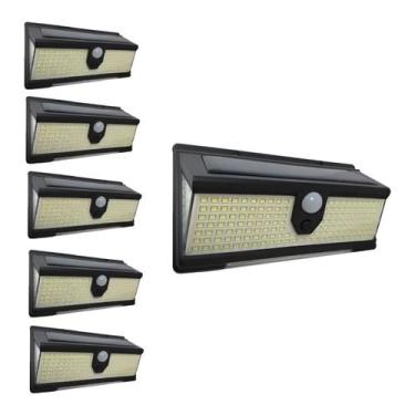 Imagem de Pacote de luz LED solar para holofotes externos X5 100W com sensor - L