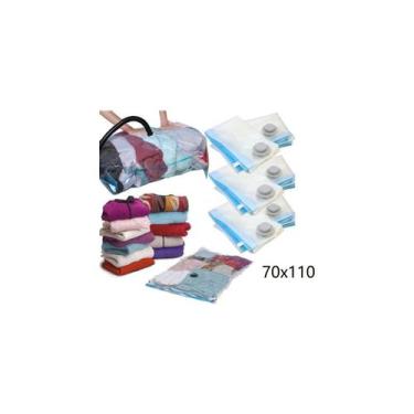 Imagem de Sacos a vácuo, pacote com 10 roupas comprimidas, economize espaço: 70 