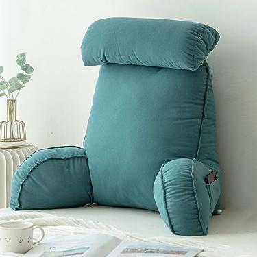 Imagem de Almofada de leitura para cama adorável almofada de apoio lombar almofadas de encosto multifuncionais sofá e cabeceira almofada de leitura removível macio descanso de leitura descanso travesseiro para