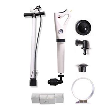 Imagem de Os kits de êmbolo de pressão de ar para vaso sanitário podem pendurar o removedor de bloqueio de drenagem design de duas alças limpador de bomba de pressão multifuncional para banheiro, ralo de chão