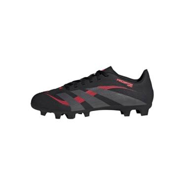 Imagem de adidas Tênis adulto unissex Predator Club Firme/Multi-Ground, Preto/branco, 43 1/3 EU